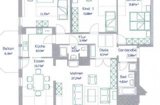 Wohnung mieten in Zimmermannweg 12, 81927 Bogenhausen, Stilvolle 4-Raum-DG-Wohnung mit 2 Balkonen in München Bogenhausen