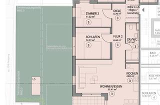 Wohnung kaufen in Bahnhofstraße 31 - 33, 75382 Althengstett, 4 Zimmer Erdgeschosswohnung mit Garten