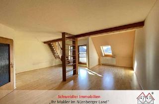 Wohnung mieten in 91220 Schnaittach, Wohnen unterm Dach! Schöne 3,5-Zimmer-Maisonette-Wohnung mit EBK, Balkon & Garage in Schnaittach