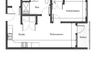 Wohnung mieten in 78315 Radolfzell, Geschmackvolle, modernisierte 2-Zimmer-Wohnung mit Balkon und Einbauküche in Radolfzell am Bodensee